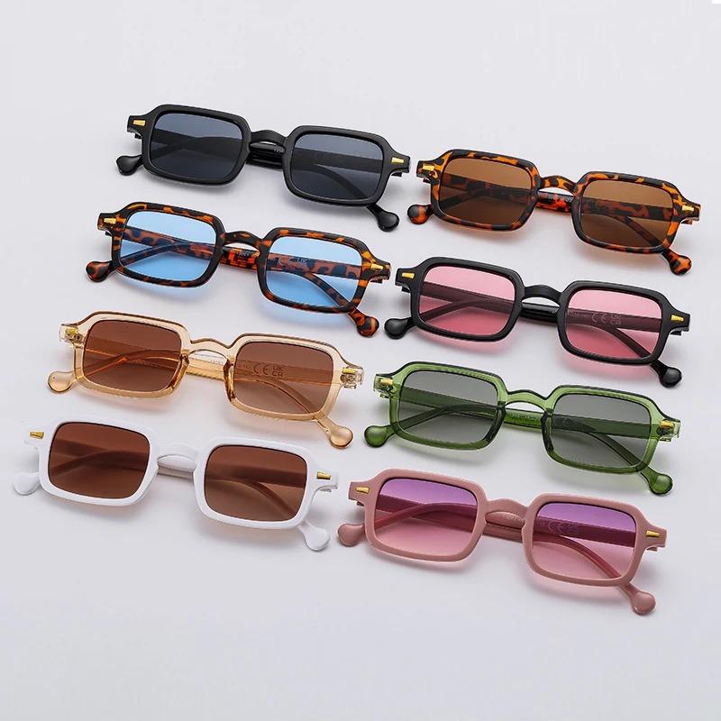 Women'S Fashion Eyewear - Óculos de Sol Retangulares Luxuosos para