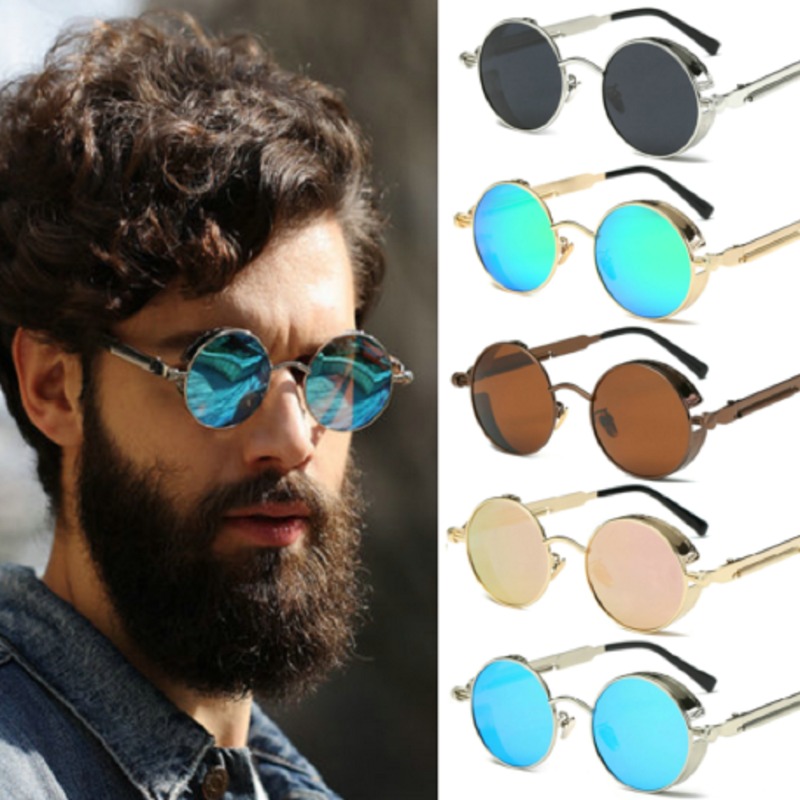 Women'S Fashion Eyewear - Óculos de Sol Steampunk de Metal