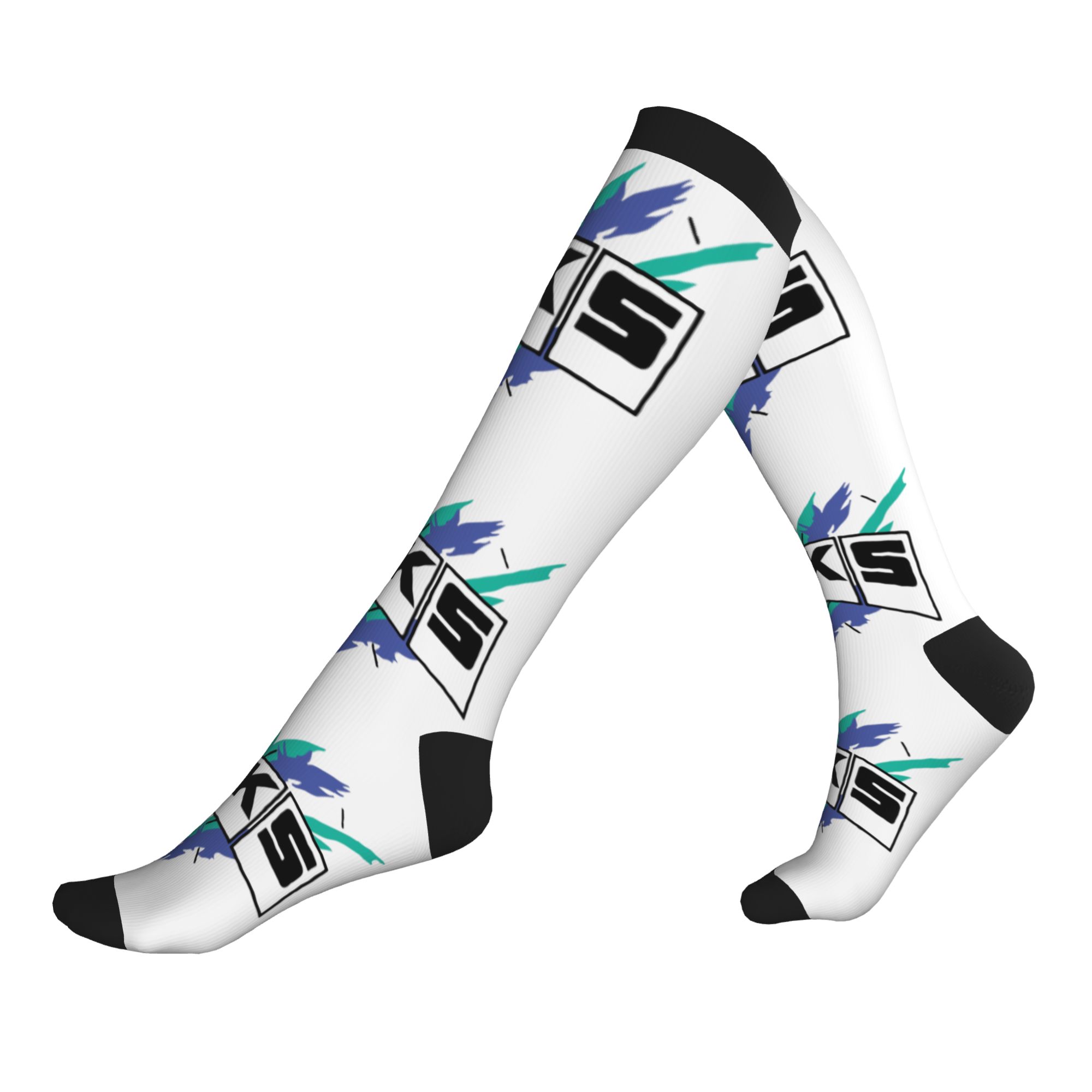 Women Fashion Logo - Meias com estampa de moda HKS