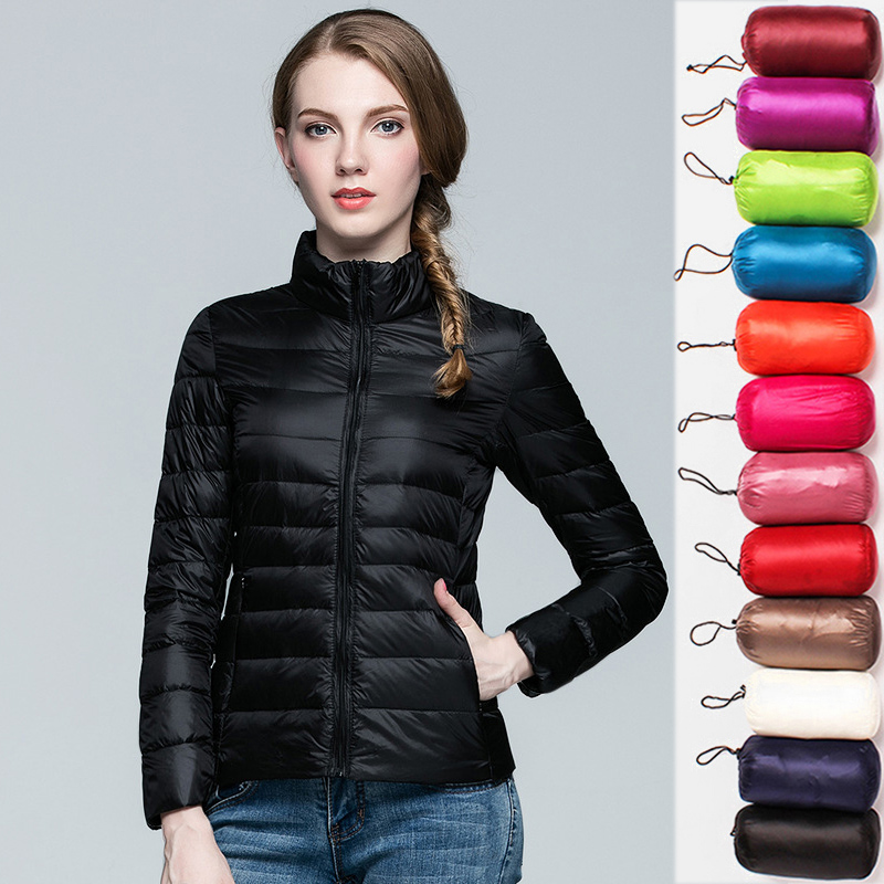 Women'S Fashion Parka - Mulheres jaqueta curta puffer 2025 nova