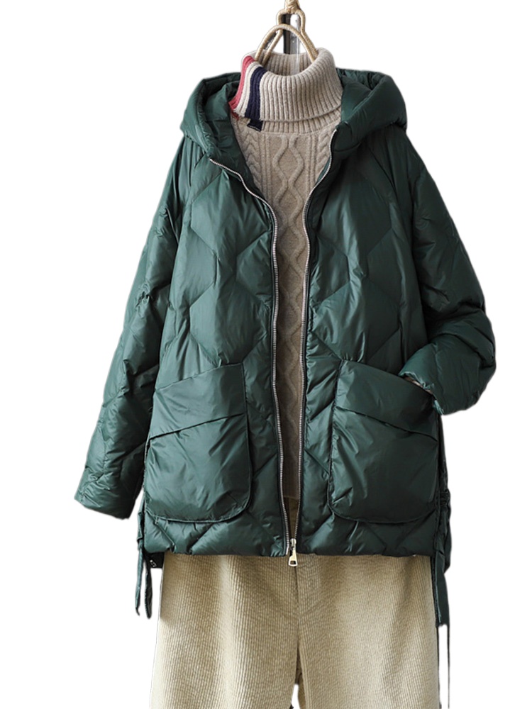 Women'S Fashion Parka - Novo inverno feminino 90% pato branco