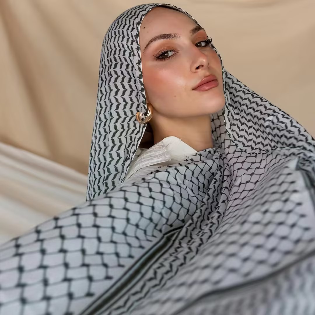 Women Fashion Uae - Lenço Chiffon Árabe Impresso para Mulheres,