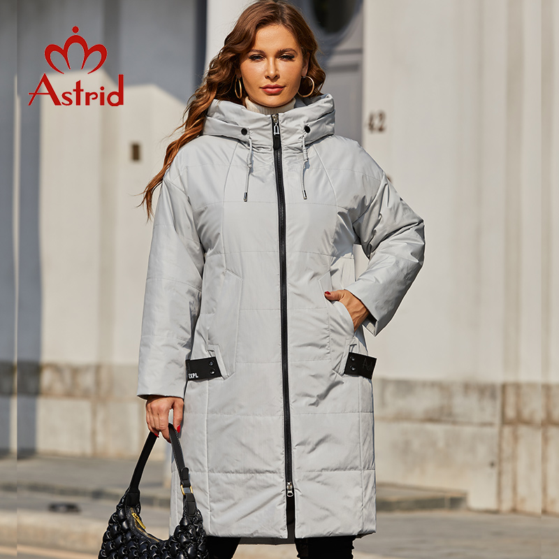 Casacos Astrid-Longos Soltos A - Women'S Fashion Quilted Jacket avaliação e preço