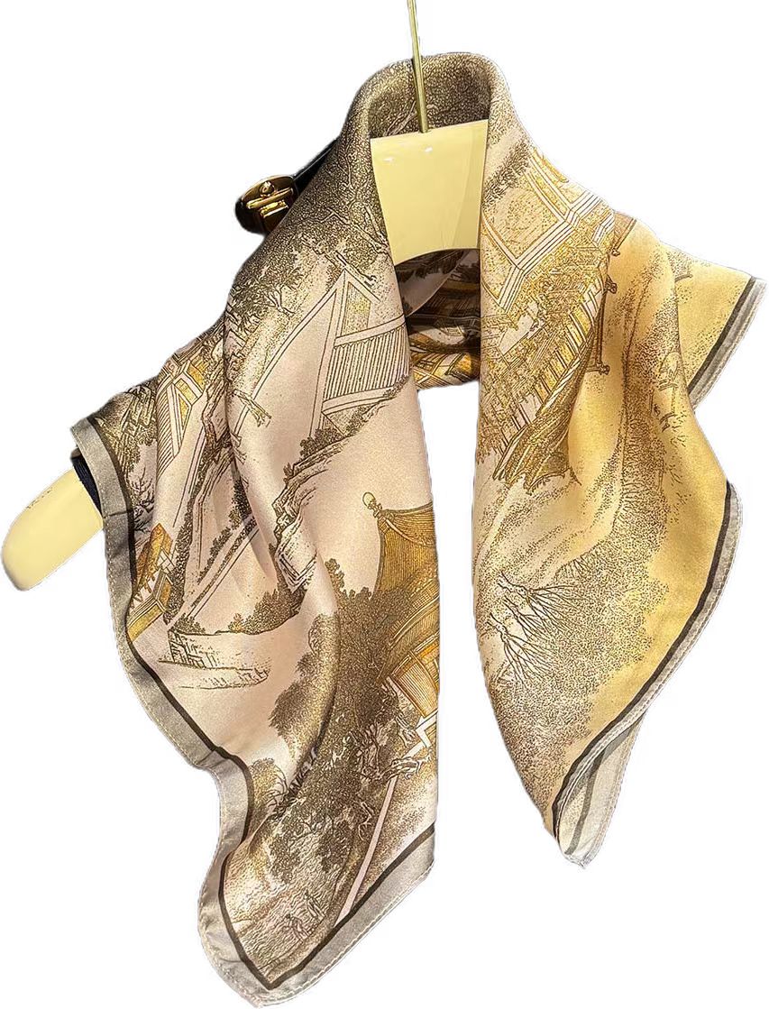 Marca 100% lenço de seda natur - Women'S Fashion Poncho avaliação e preço