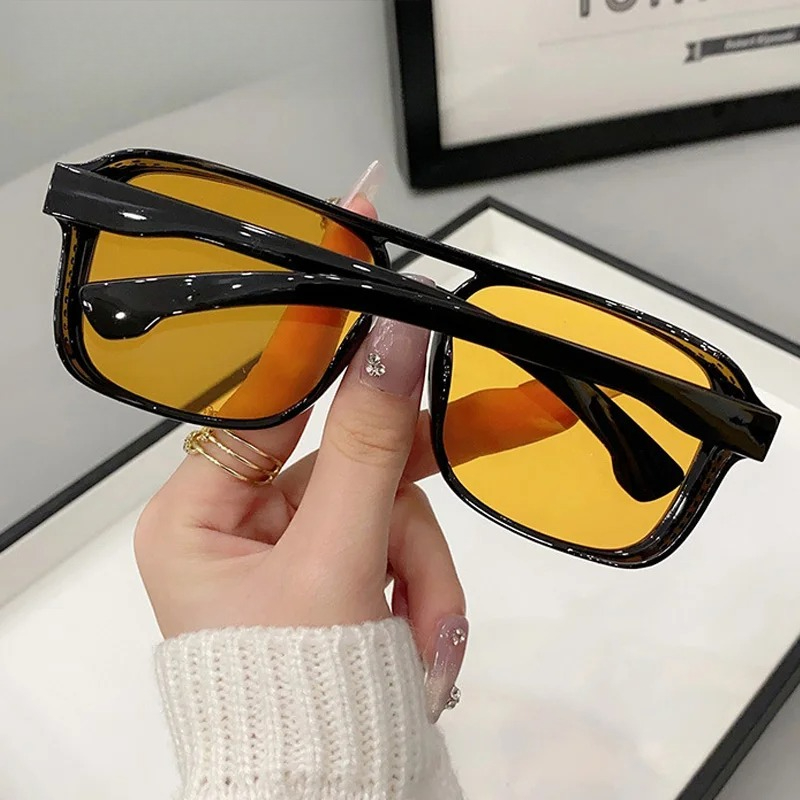 Óculos de Sol Quadrados com Po - Women'S Fashion Eyewear avaliação e preço