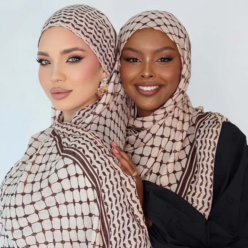 Lenço Chiffon Árabe Impresso p - Women Fashion Uae avaliação e preço