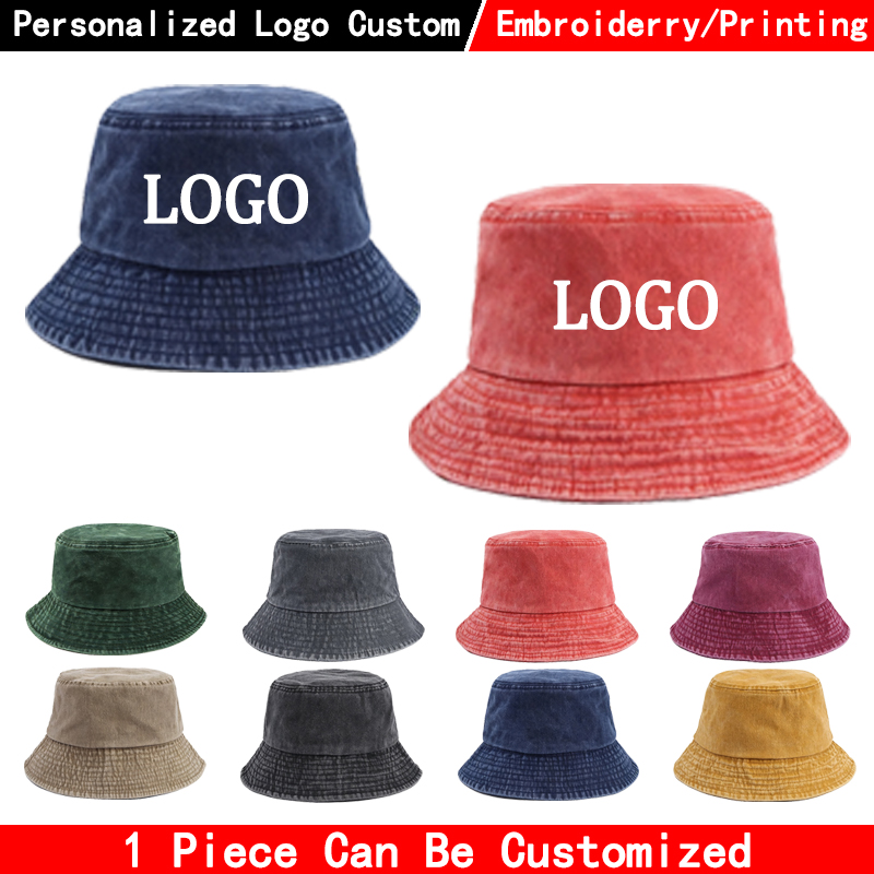 Chapéu Bucket de Denim com Log - Women Fashion Logo avaliação e preço