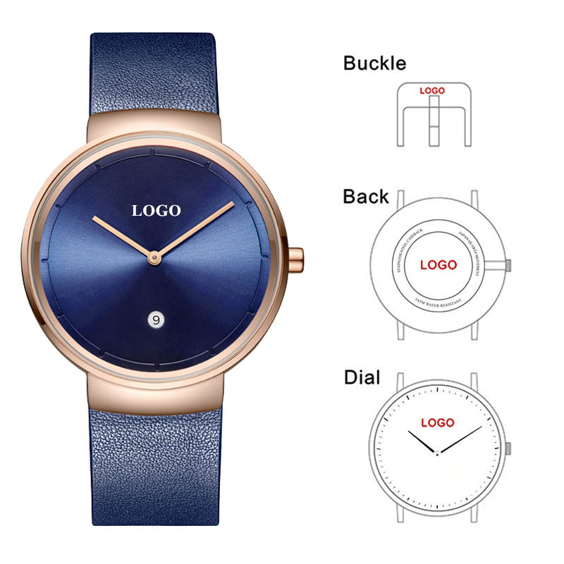 Custom Logo Watch para homens  - Women Fashion Logo avaliação e preço