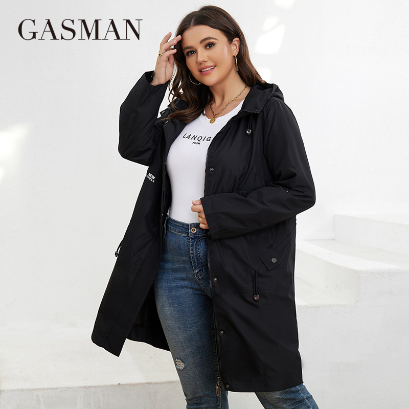 Gassman outono trench coat plu - Women'S Fashion Parka avaliação e preço