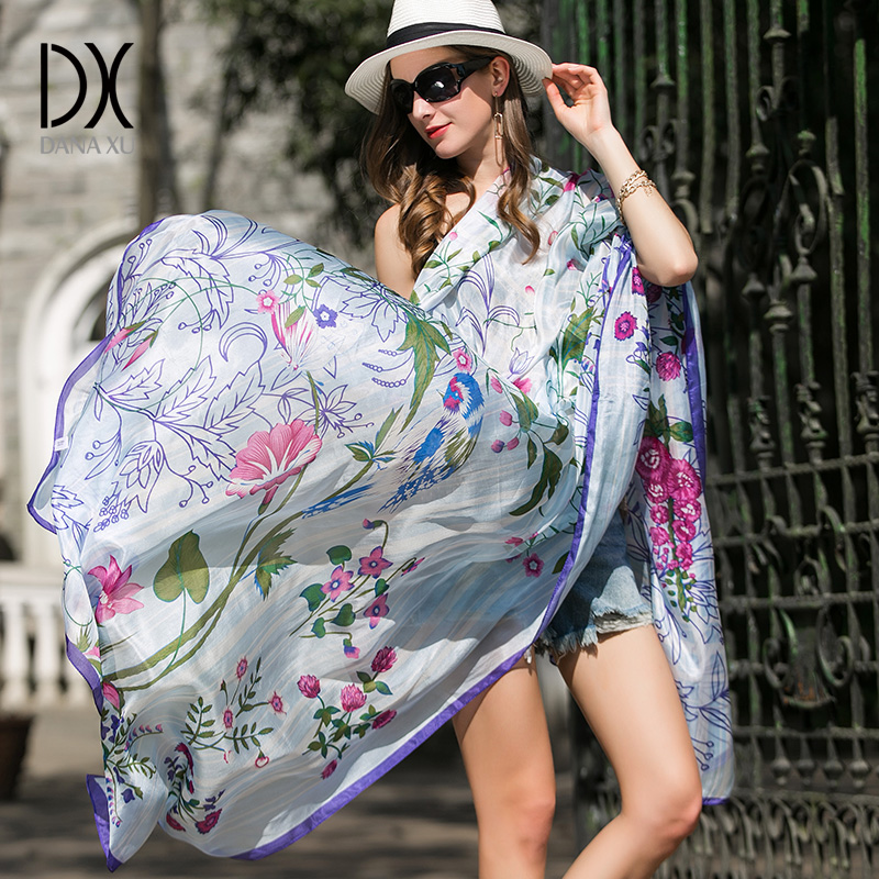 Lenços de Cabeça 100% Seda DAN - Women'S Fashion Poncho avaliação e preço