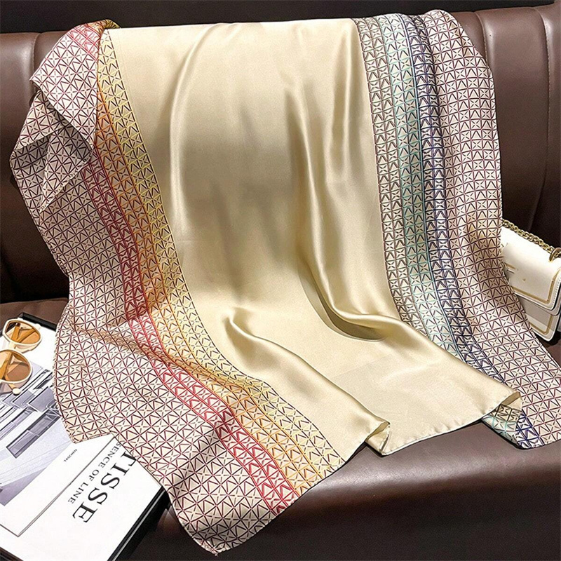 Lenços de seda floral feminino - Women'S Fashion Poncho avaliação e preço