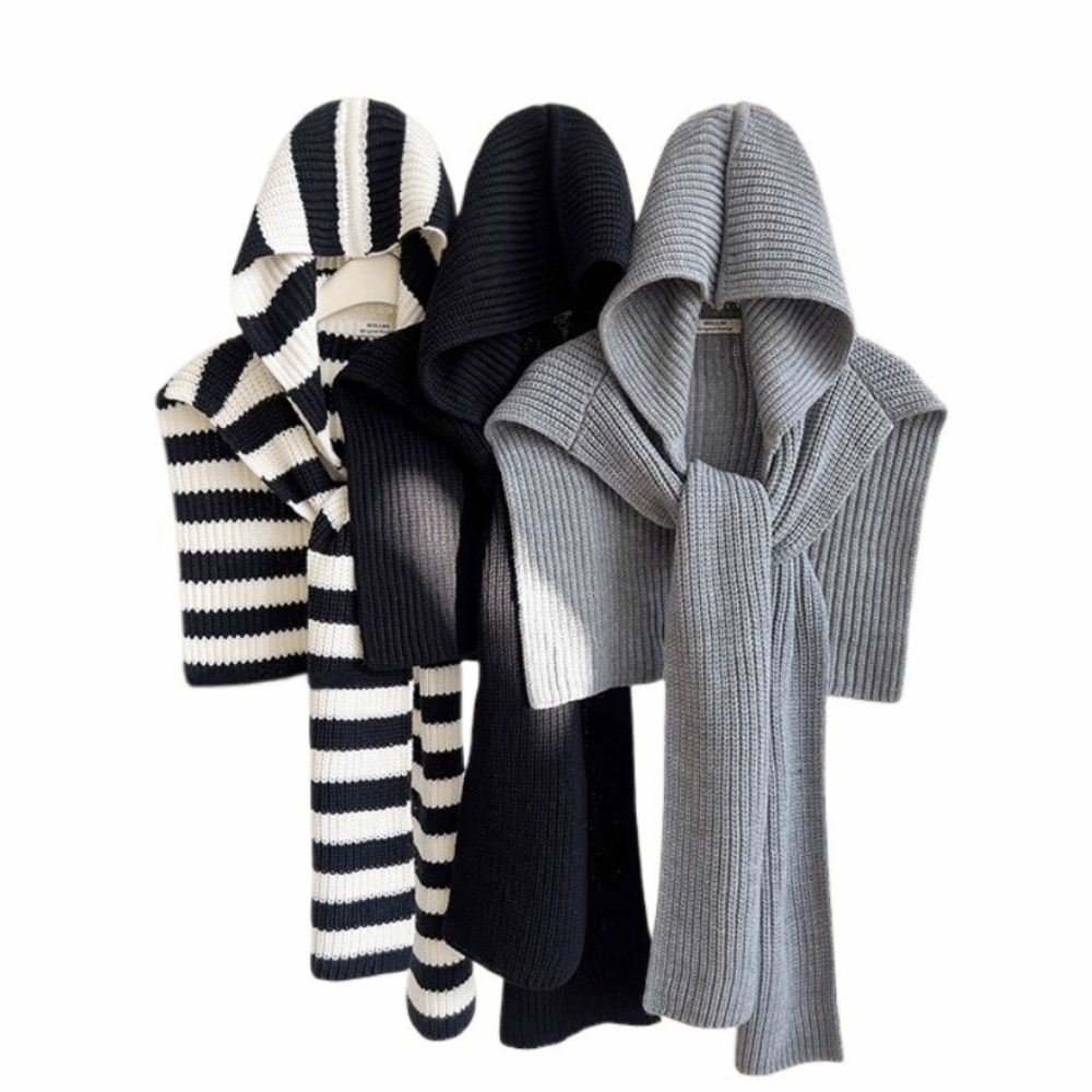 Cachecol oversized malha capa  - Women'S Fashion Poncho avaliação e preço