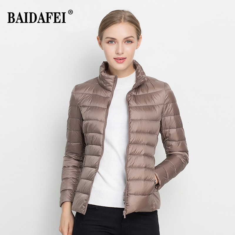 Mulheres jaqueta curta puffer  - Women'S Fashion Parka avaliação e preço