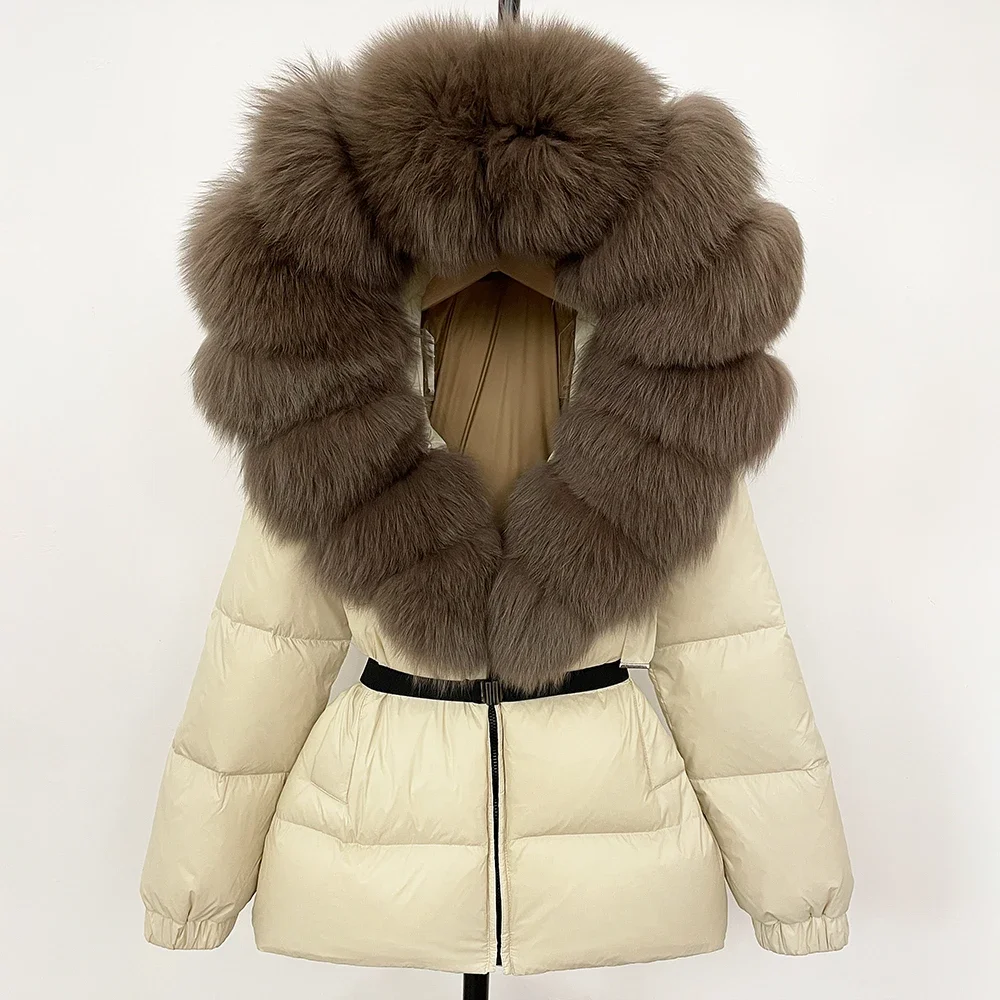 Oftbuy casaco de pele real rou - Women'S Fashion Parka avaliação e preço