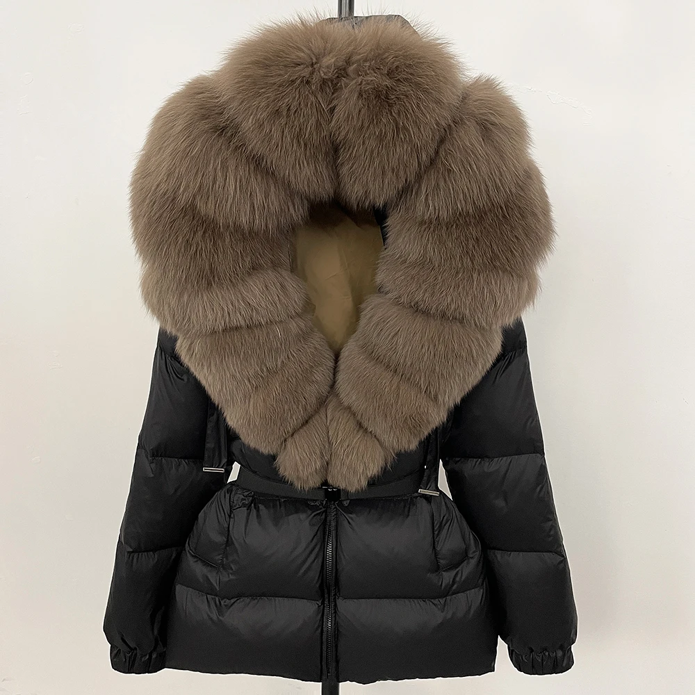 Oftbuy casaco de pele real rou - Women'S Fashion Parka avaliação e preço