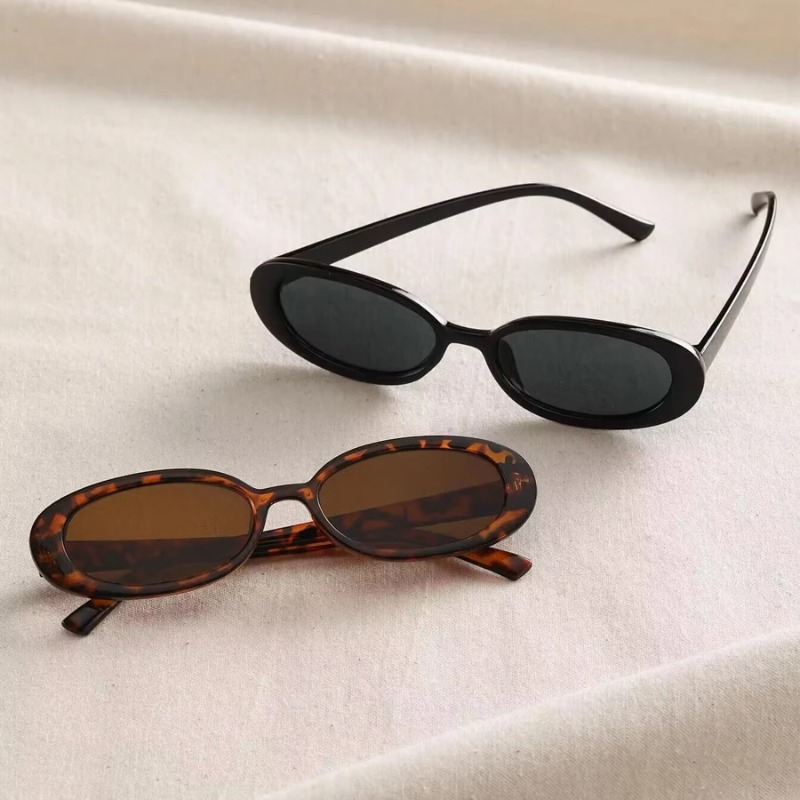 Óculos de sol ovais vintage fe - Women'S Fashion Eyewear avaliação e preço