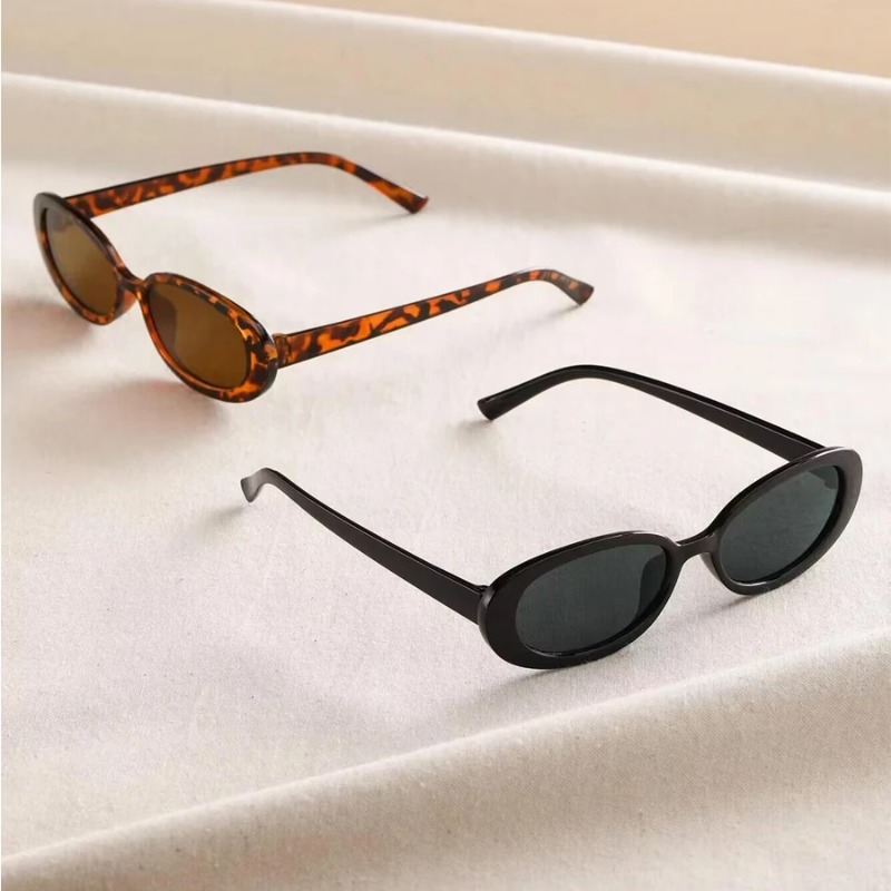 Óculos de sol ovais vintage fe - Women'S Fashion Eyewear avaliação e preço